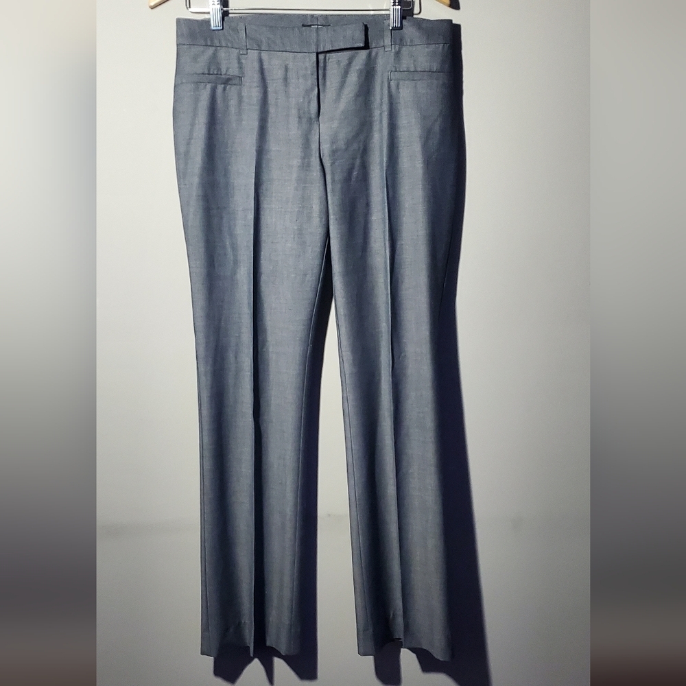 Jacob Fitted Size 8 Gray Bootcut Dress Pants - Picture 1 of 5